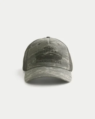 Casquette trucker camouflage à motif Mac&rsquo;s Muscles & Rods