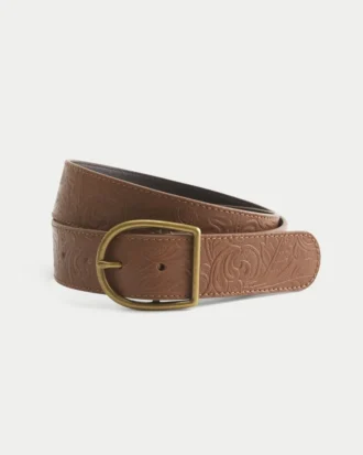 Ceinture en simili cuir gaufré