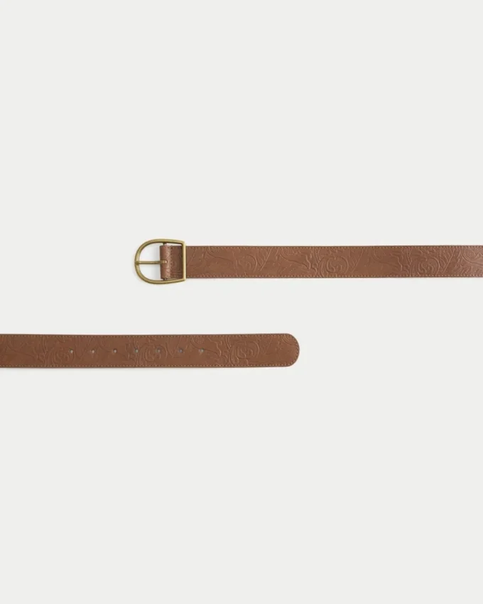 Ceinture en simili cuir gaufré