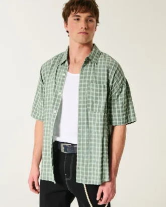Chemise ample à manches courtes