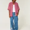 Chemise ample à manches courtes