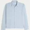 Chemise boutonnée en lin mélangé Chemise boutonnée en lin mélangé