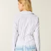 Chemise boutonnée en popeline extensible Chemise boutonnée en popeline extensible