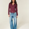 Chemise boutonnée en popeline extensible Chemise boutonnée en popeline extensible