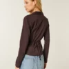 Chemise boutonnée en popeline extensible Chemise boutonnée en popeline extensible
