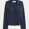 Chemise boutonnée en popeline extensible Chemise boutonnée en popeline extensible