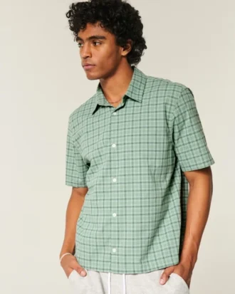 Chemise carrée à manches courtes
