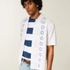 Chemise courte à manches courtes et broderies Chemise courte à manches courtes et broderies