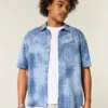 Chemise courte à manches courtes et poches