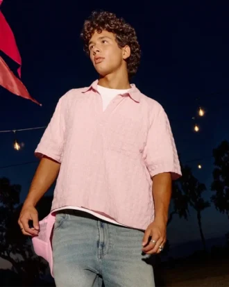 Chemise courte à manches courtes et poches