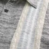 Chemise courte à manches courtes et rayures texturées Chemise courte à manches courtes et rayures texturées