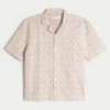 Chemise courte à manches courtes style crochet