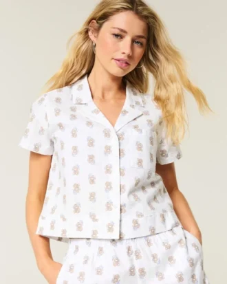 Chemise de nuit à manches courtes Grad Bear
