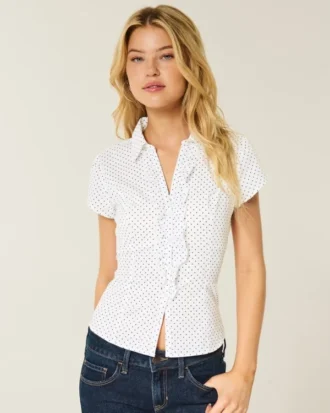 Chemise de smoking à manches courtes