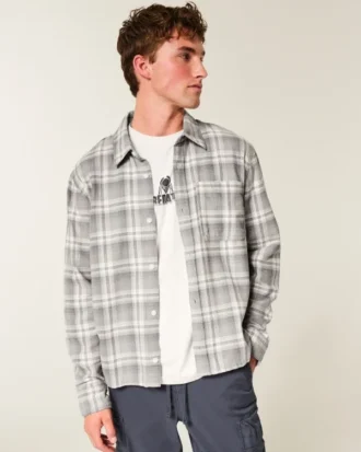 Chemise en flanelle carrée
