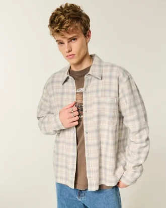Chemise en flanelle carrée