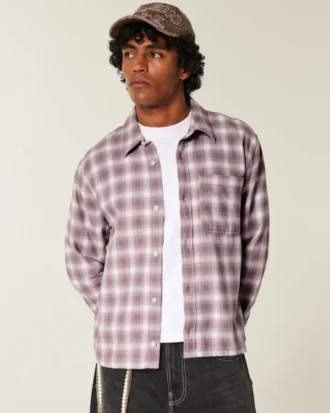 Chemise en flanelle carrée