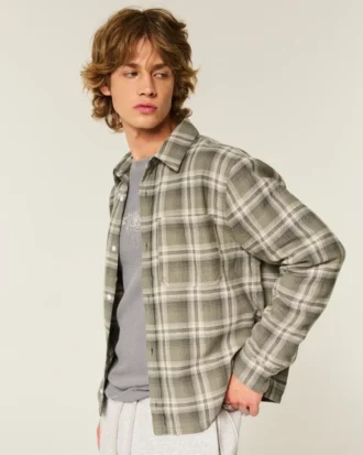 Chemise en flanelle carrée