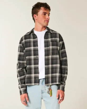 Chemise en flanelle carrée