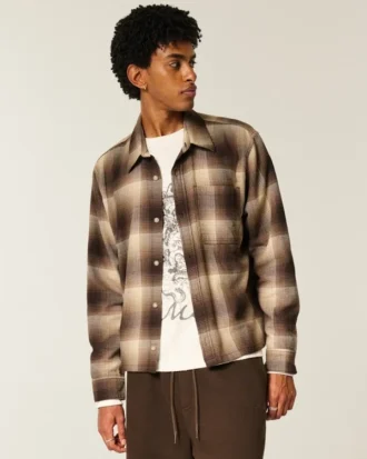 Chemise en flanelle carrée