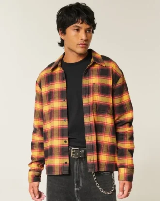 Chemise en flanelle carrée