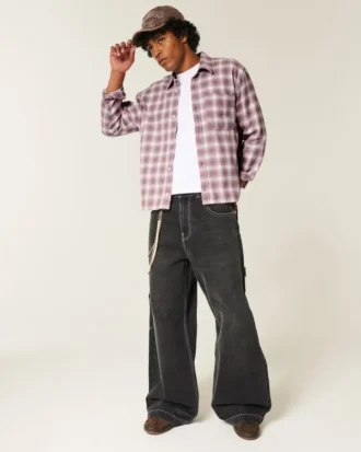 Chemise en flanelle carrée
