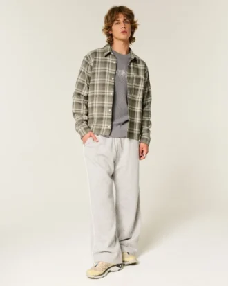 Chemise en flanelle carrée