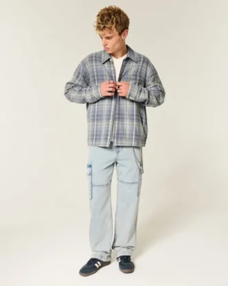 Chemise en flanelle carrée