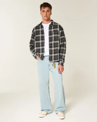 Chemise en flanelle carrée