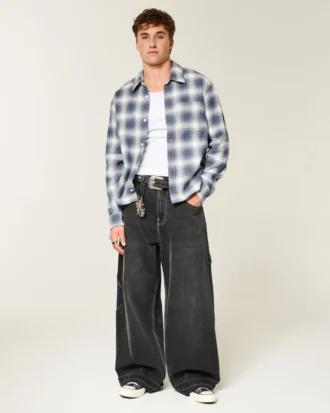 Chemise en flanelle carrée