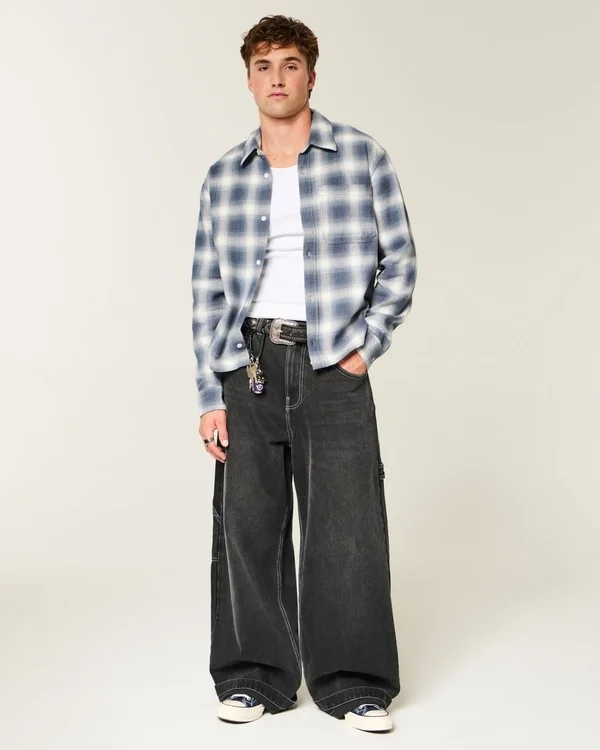Chemise en flanelle carrée Chemise en flanelle carrée