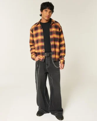 Chemise en flanelle carrée