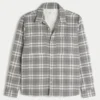 Chemise en flanelle à doublure thermique et coupe carrée Chemise en flanelle à doublure thermique et coupe carrée