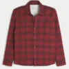 Chemise en flanelle à doublure thermique et coupe carrée Chemise en flanelle à doublure thermique et coupe carrée