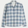 Chemise en flanelle à doublure thermique et coupe carrée Chemise en flanelle à doublure thermique et coupe carrée