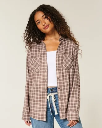 Chemise en flanelle oversize