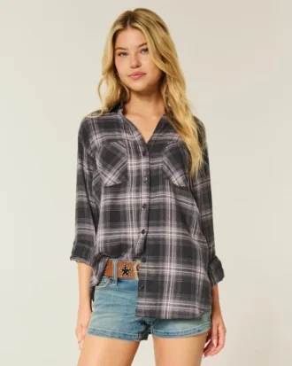 Chemise en flanelle oversize