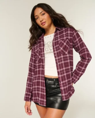 Chemise en flanelle oversize