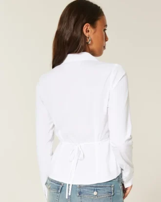 Chemise en popeline boutonnée