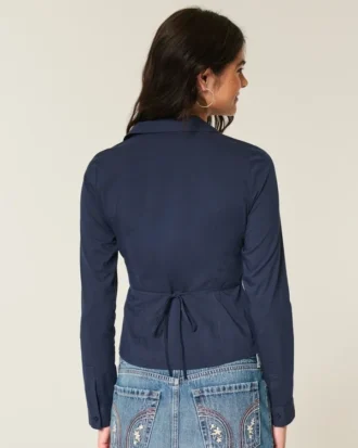 Chemise en popeline boutonnée