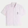 Chemise graphique Key West à manches courtes et coupe carrée en mélange de lin Chemise graphique Key West à manches courtes et coupe carrée en mélange de lin