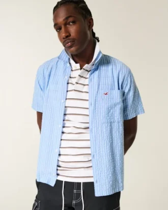 Chemise iconique à manches courtes en seersucker Vault Release