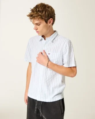 Chemise iconique à manches courtes en seersucker Vault Release