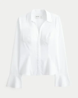 Chemise à manches cloche