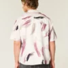 Chemise à manches courtes en lin mélangé