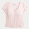 Chemise à manches courtes en popeline extensible texturée Chemise à manches courtes en popeline extensible texturée
