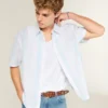 Chemise à manches courtes et rayures Chemise à manches courtes et rayures