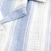 Chemise à manches courtes et rayures texturées