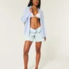 Chemise oversize en lin mélangé Chemise oversize en lin mélangé