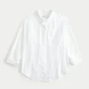 Chemise oversize en lin mélangé